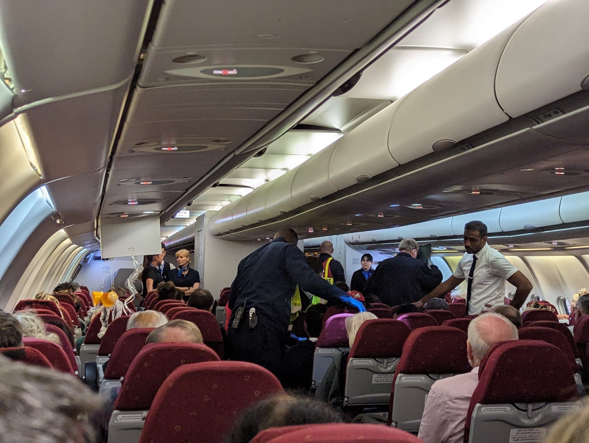 The flight from Barbados bound for Manchester was diverted to Bermuda