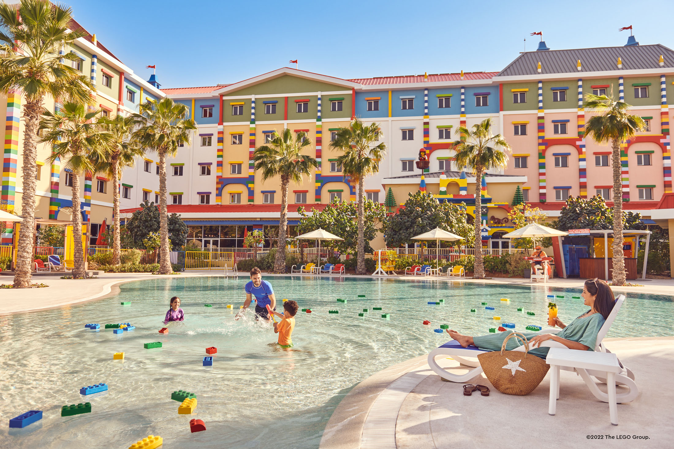 Legoland Hotel’s swimming pool was popular with the kids