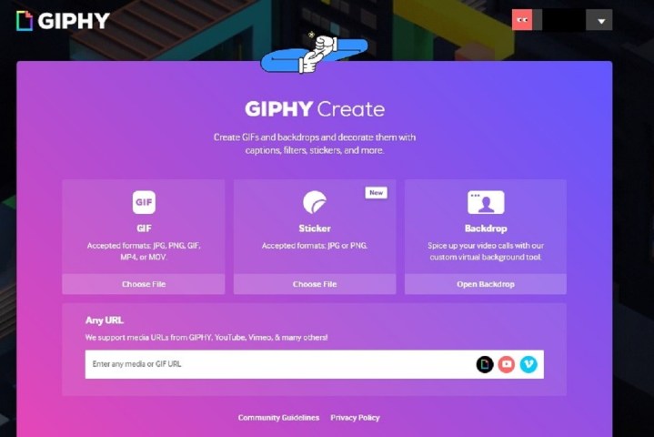 Giphy step 2 screenshot