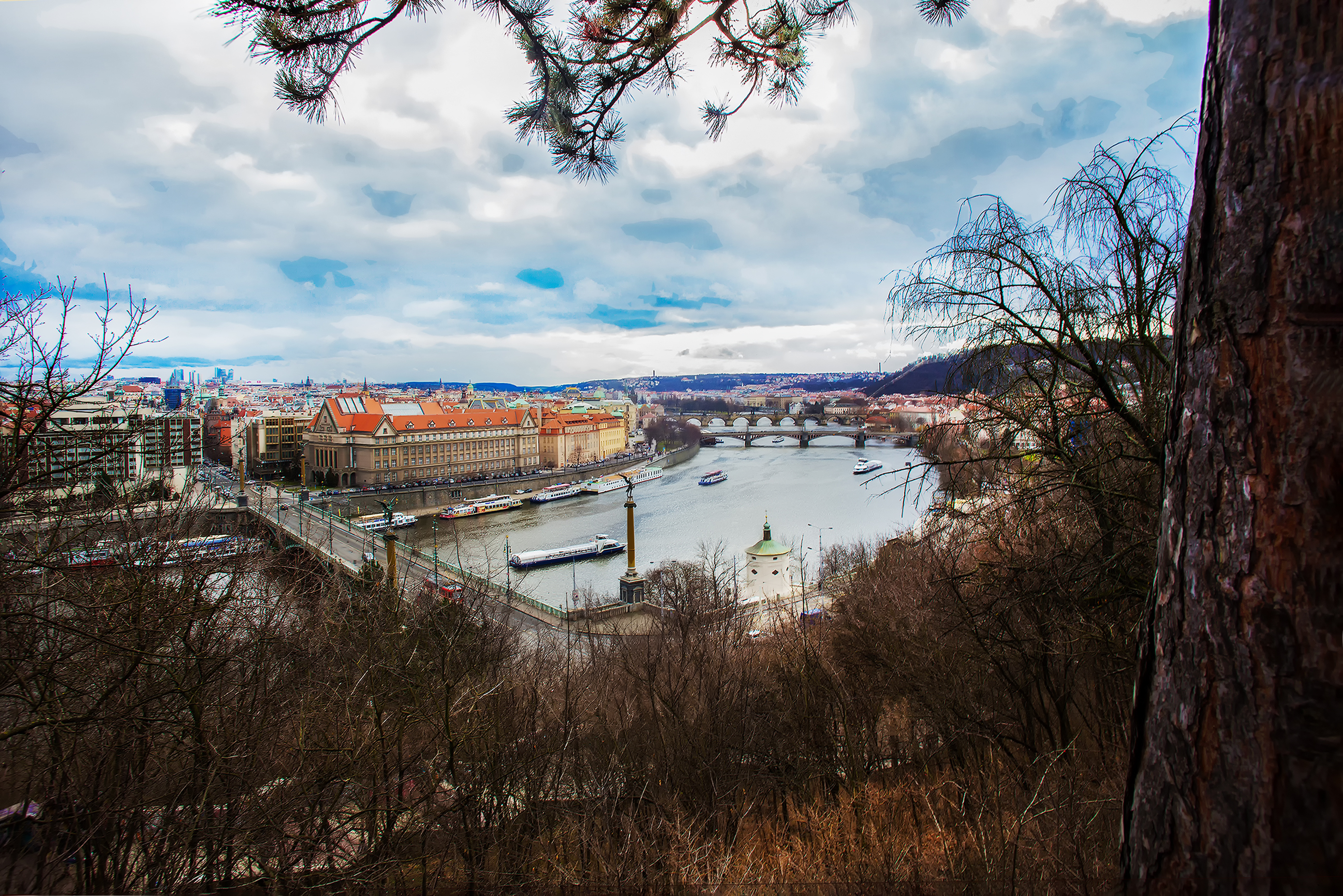 Many of Prague's parks offer excellent views of the city
