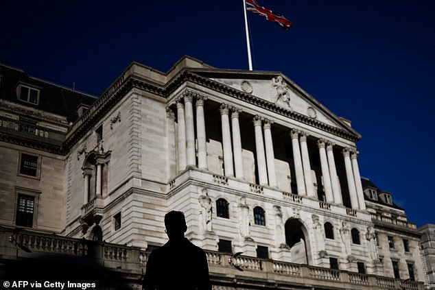 Relief: Inflation stayed steady in January at 4% rather than rising to 4.2%, raising hopes that the Bank of England (pictured) will be confident enough to cut rates at its May meeting