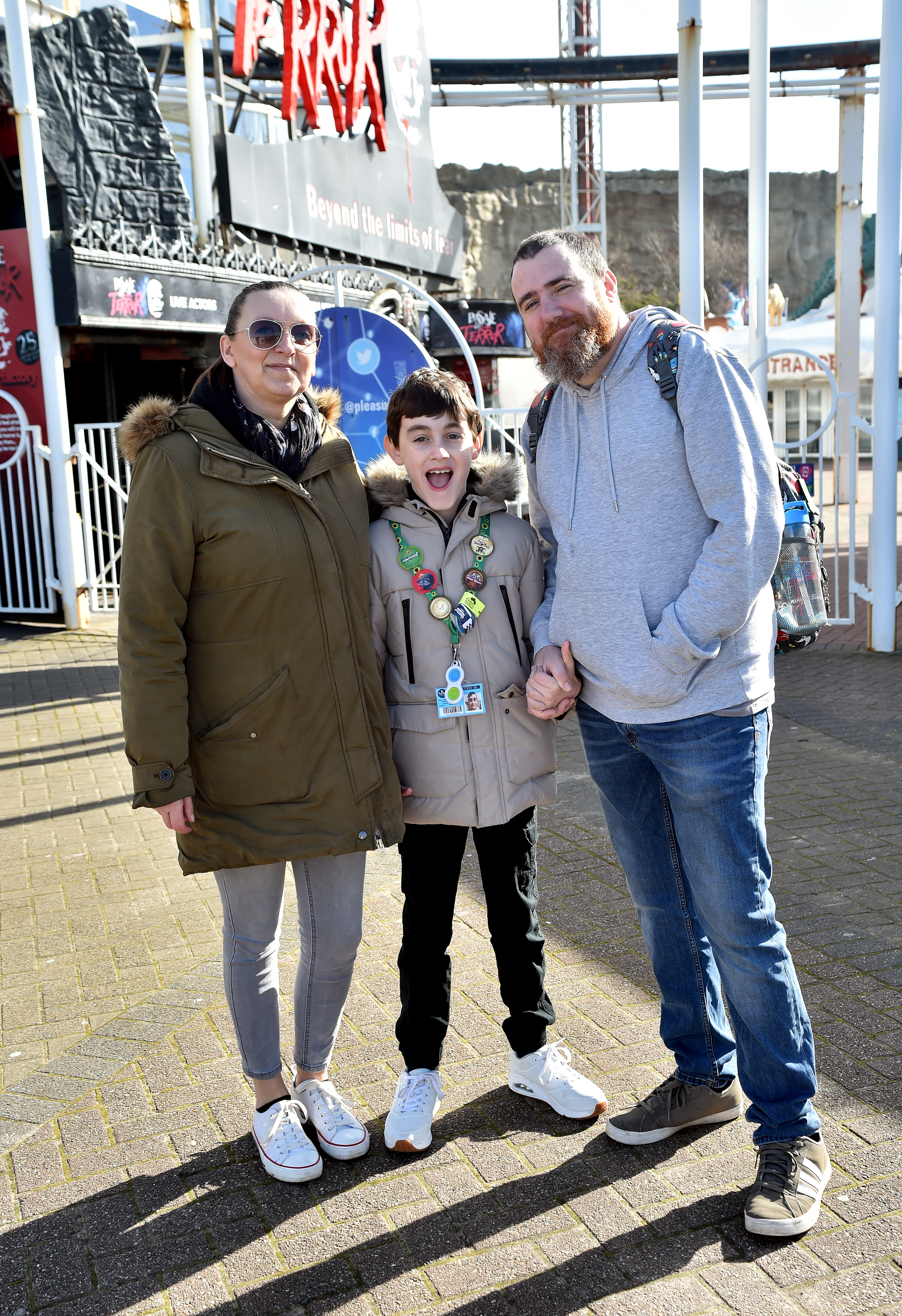 Vicky and Alan Cherry with their son Jacob aged 9