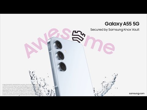 Experience the enhanced design and security | #GalaxyA55 5G | Samsung