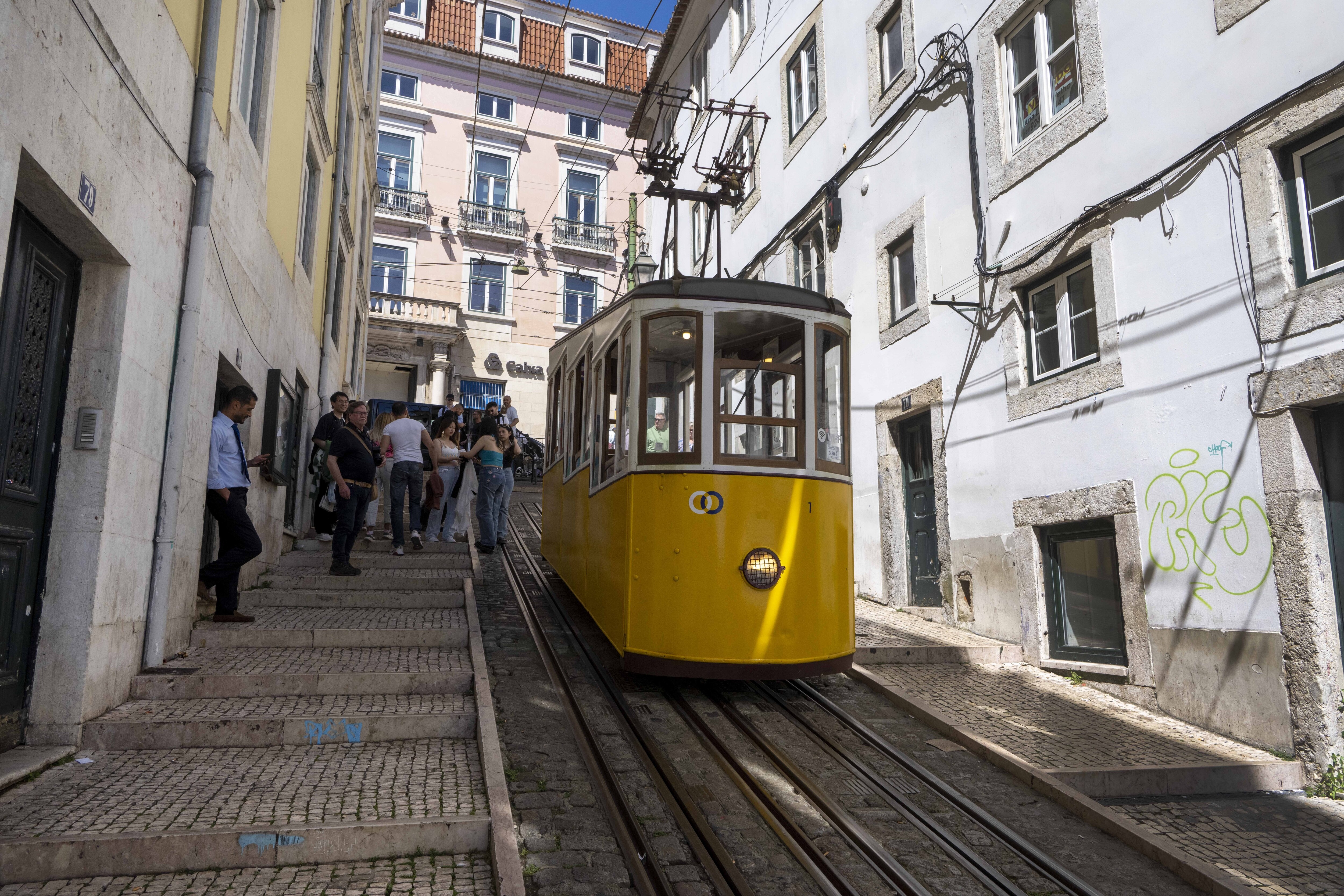 The funicular was finally opened by the mayor of Lisbon this week