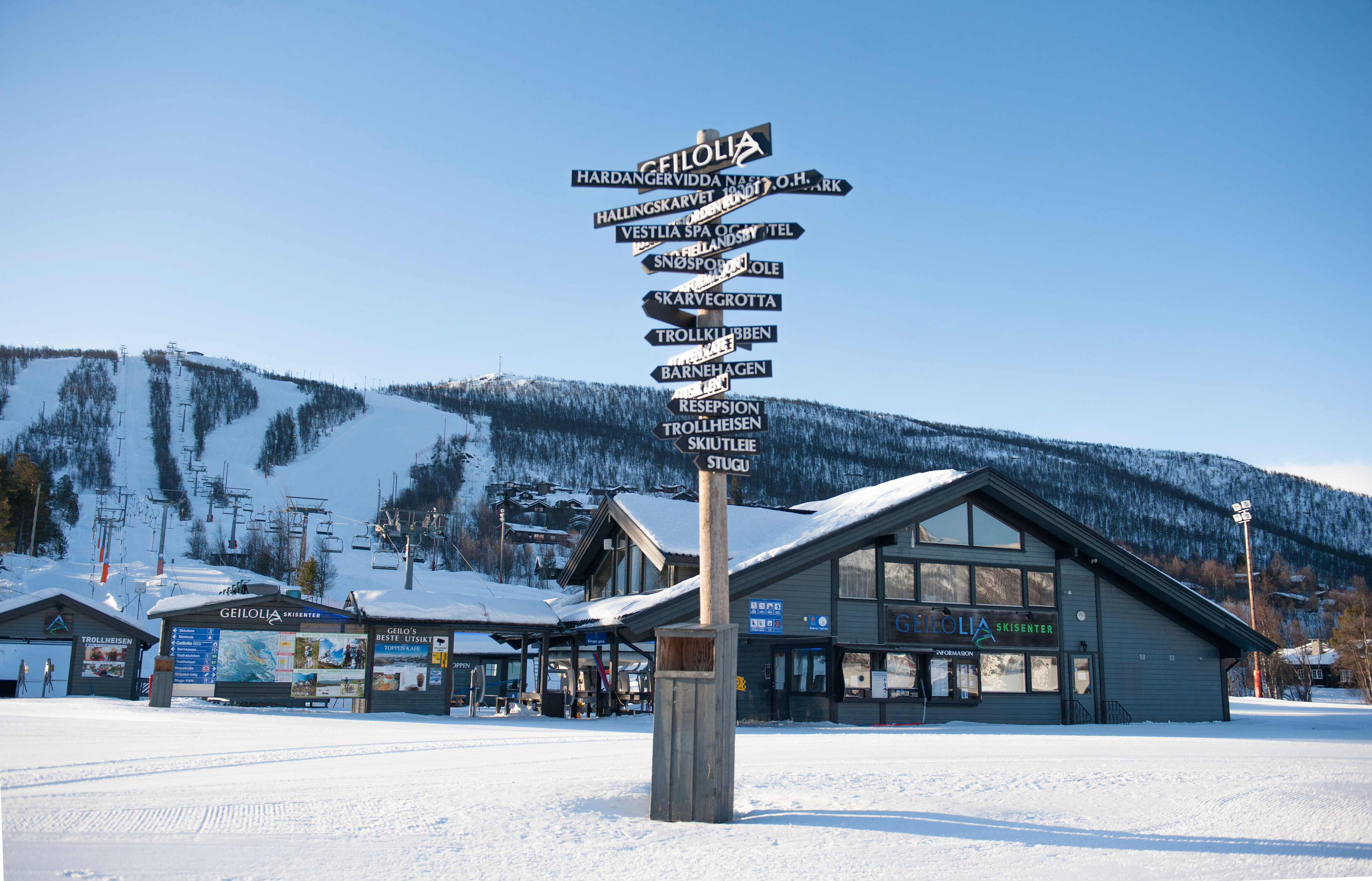 The village of Geilo is a family-friendly resort three hours’ drive from Oslo and sandwiched between two national parks