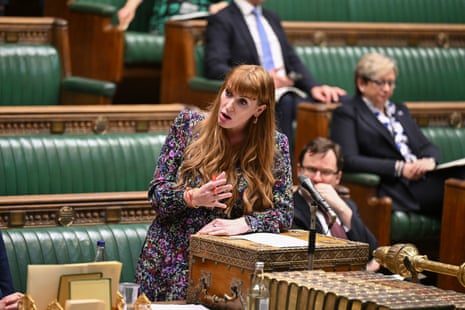 Angela Rayner speaking in the Commons today.