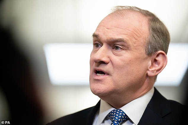 Liberal Democrat leader Sir Ed Davey said: 'It is appalling that so many elderly and vulnerable people are being forced to put up with these terrifying waits as our health service teeters on the brink'
