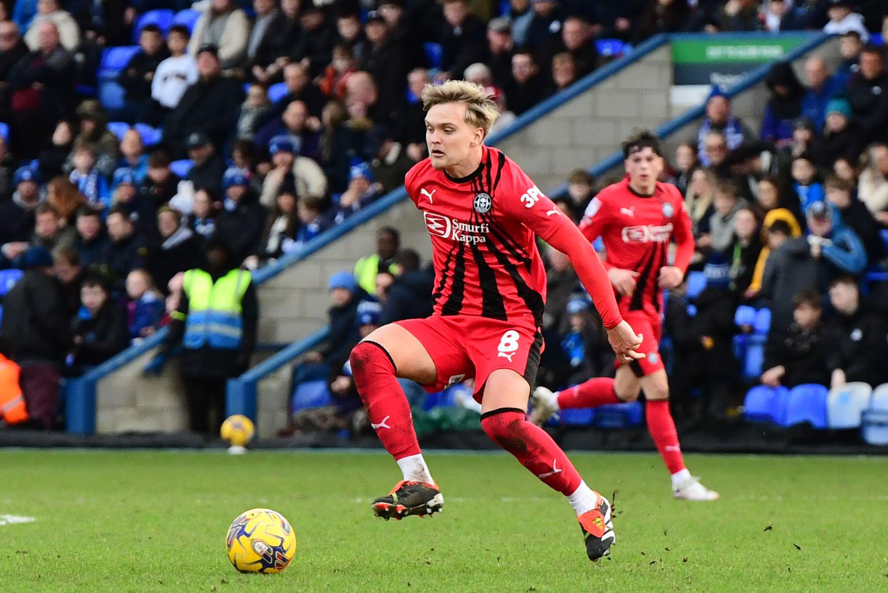 Matt Smith, seen here against Peterborough, played the whole of Wigan's clash with Charlton