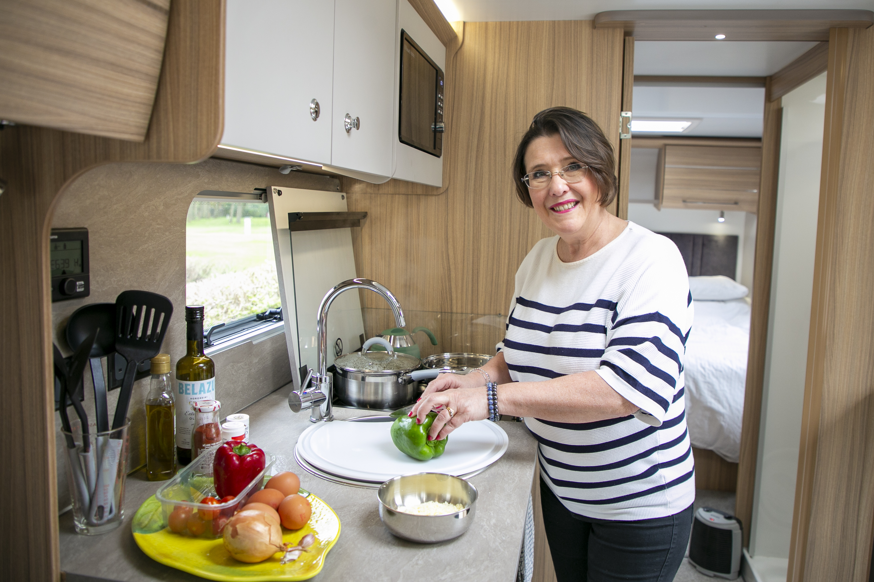 Caravan kitchens are very small spaces, but Lisa shows you how to make it work for you
