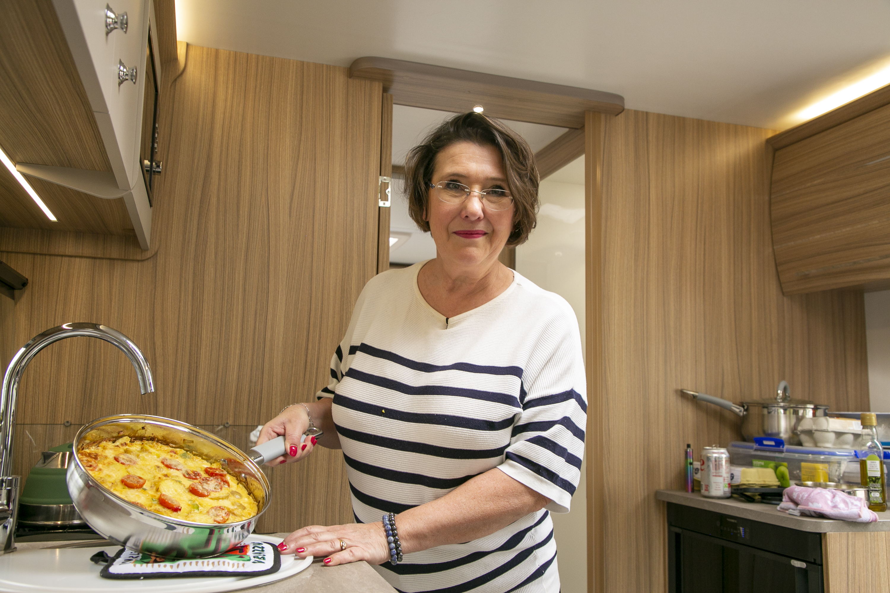 Lisa's Spanish omelette is a family favourite on their annual caravan holidays