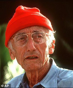 The Great Blue Hole was made famous by French ocean explorer Jacques Cousteau (pictured). Who declared it one of the top five scuba diving sites in the world