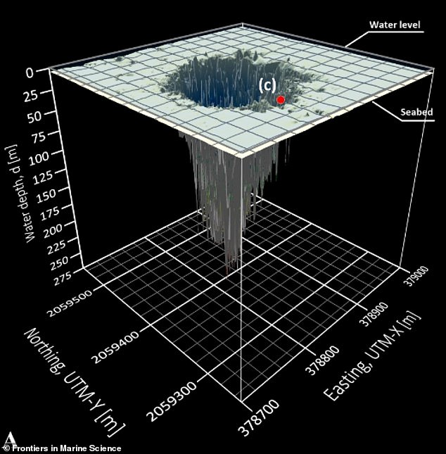 It was previously thought Taam Ja' reached a total depth of 900.2 feet (274.4 metres) - around the same length as Williams Tower in Houston, Texas