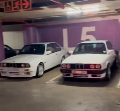 Two vintage BMWs were part of DJ Maphorisa's impressive car collection