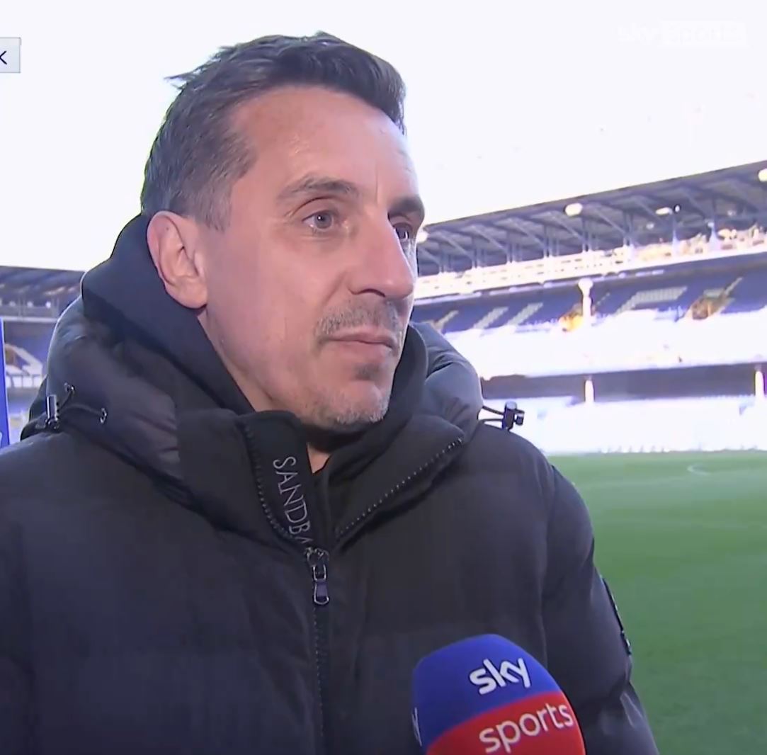 Man Utd legend Gary Neville committed a hilarious blunder live on Sky Sports