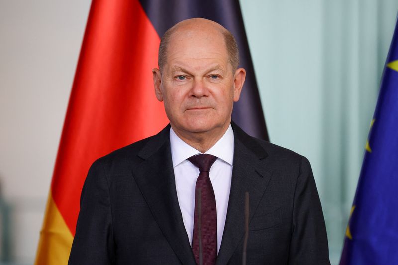 © Reuters. German Chancellor Olaf Scholz attends a press conference with Latvian Prime Minister Evika Silina, in Berlin, Germany, March 27, 2024. REUTERS/Nadja Wohlleben/ File photo