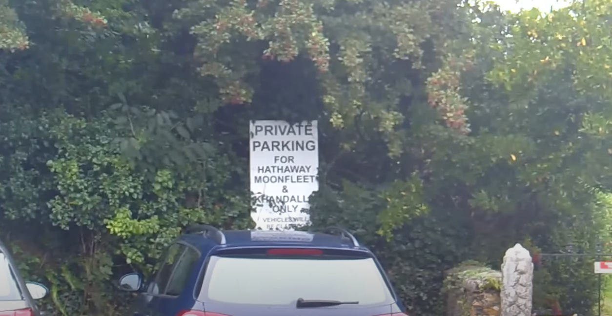 The gadget can be used to secure your private parking spot