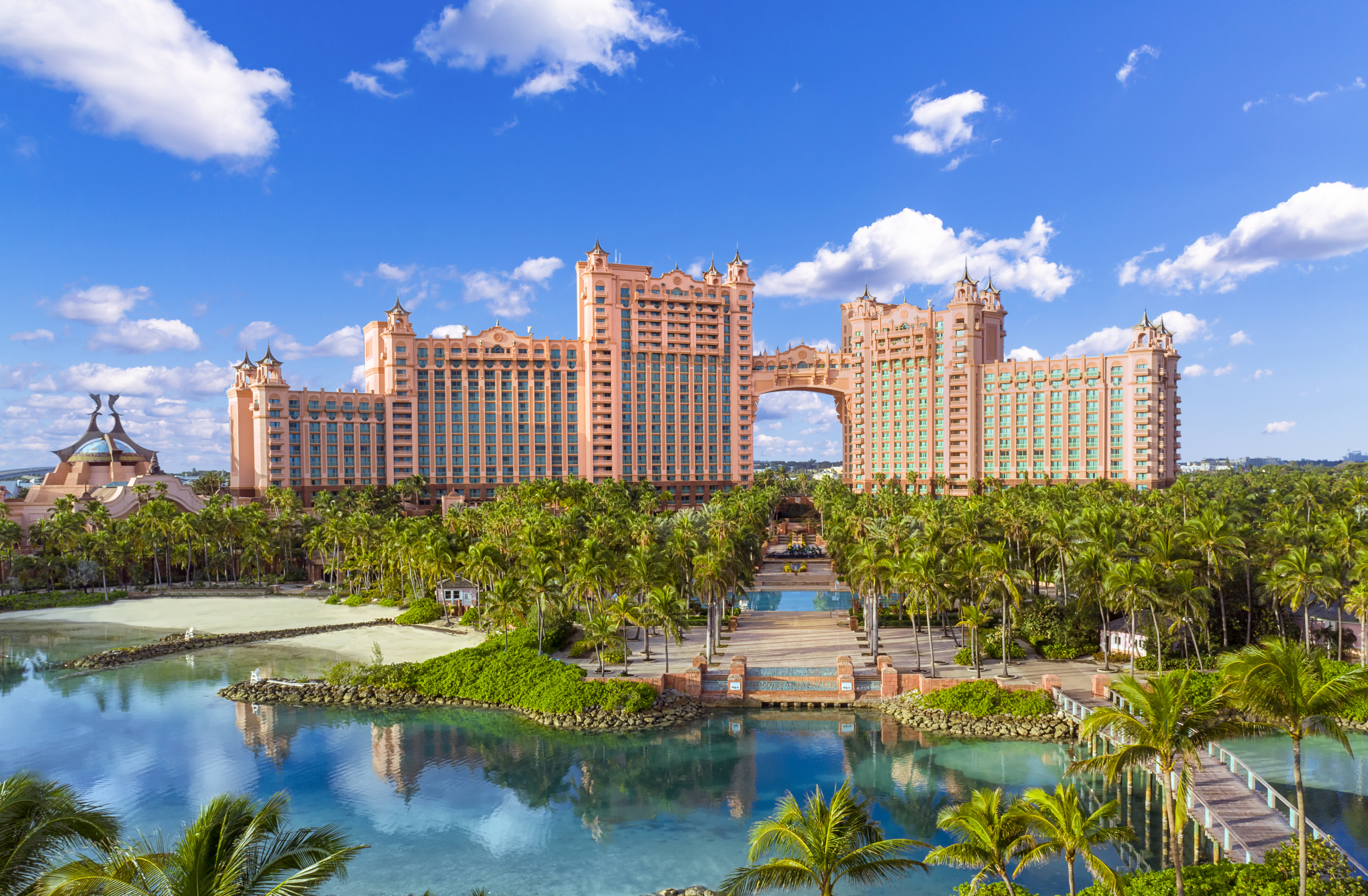 The Royal at Atlantis Bahamas resort, one of five hotels on the 400-acre Atlantis resort