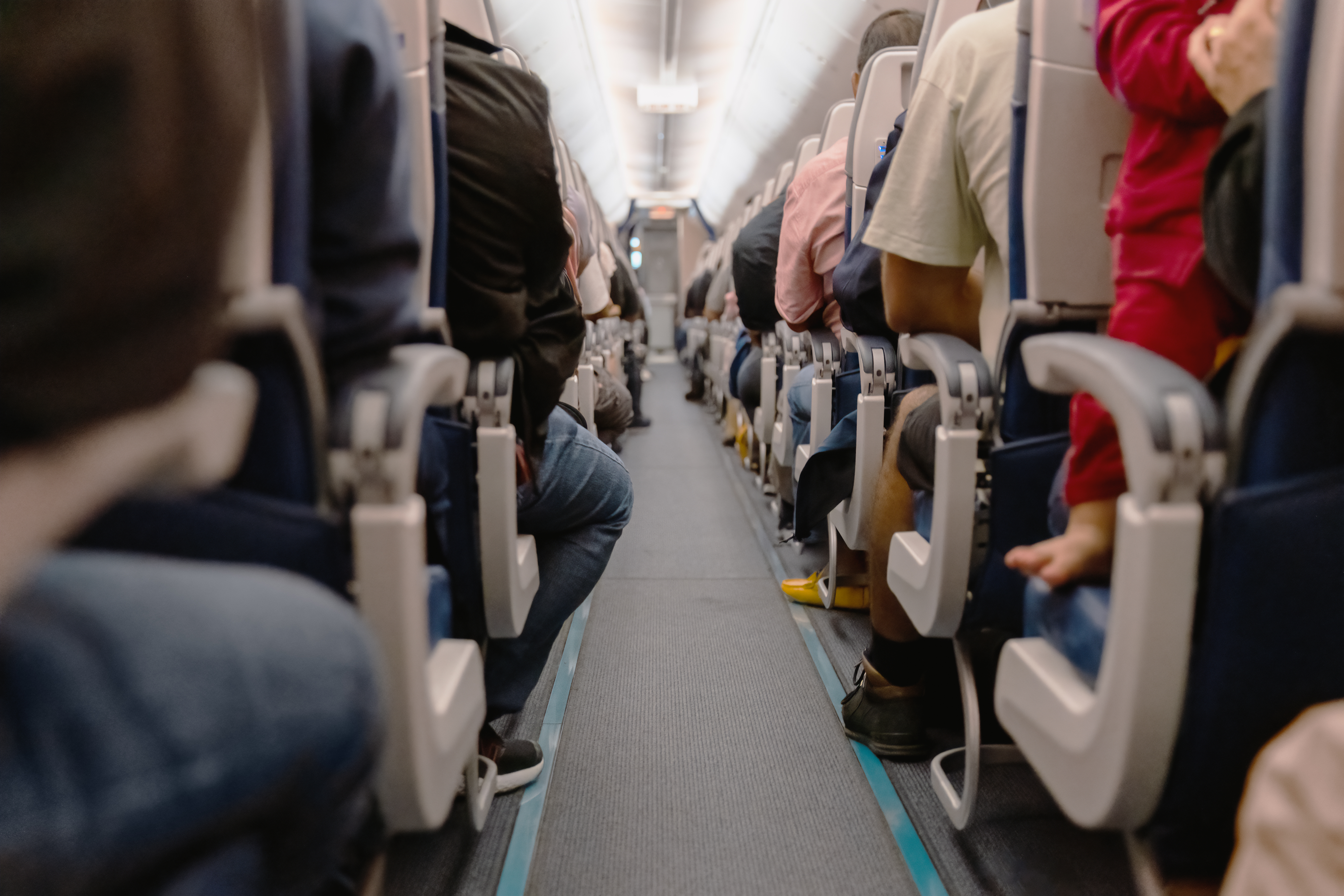 Those sitting in aisle seats can stretch their legs out (stock image)